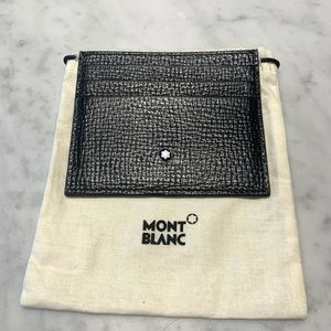 MONT BLANC Black Men’s Leather Card Holder